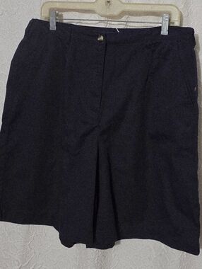 Karen Scott Shorts Women's Size 14 Navy Mom 90's Vintage